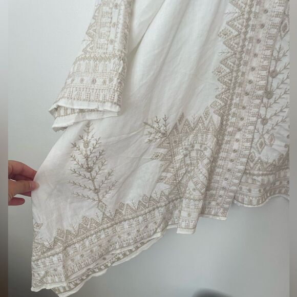 Johnny Was Jacket Womens Cami Embroidered Linen Kimono Size XXL - Picture 3 of 8